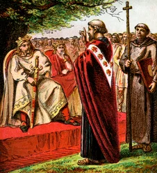 Der heilige Augustinus und die Sachsen, um 1850