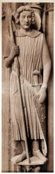 Heiliger Theodor, Kathedrale von Chartres, Frankreich, 13. Jahrhundert