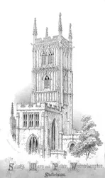 Heilige Maria und Petrus, Wolverhampton, Staffordshire, ca. 1850er Jahre