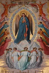San Jeronimo Kirche. Jungfrau Maria, Madrid, Spanien