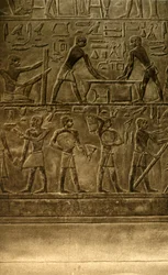 Saqqara - Grab des Ti Wandmalereien, ca. 1918-1939