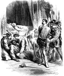 Szene aus Shakespeares Othello, 19. Jahrhundert