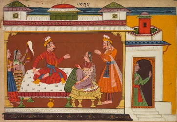 Szene aus dem Shangri Ramayana Geschichte oder Rama