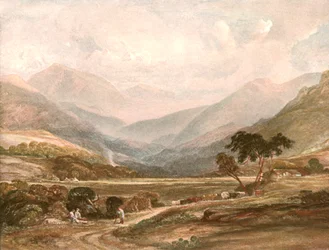 Szene in Glen Lochy, um 1900