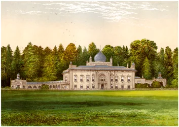 Sezincote, Gloucestershire, Heim von Baronet Rushout, ca. 1880