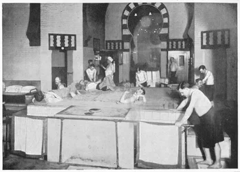 Shampoo-Raum in einem türkischen Bad, 76 Jermyn Street, Piccadilly, London, um 1903