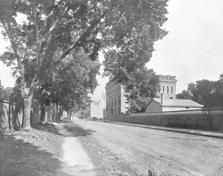 Sheffield Hall, Yale College, New Haven, Connecticut, USA, ca. 1900