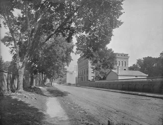 Sheffield Hall, Yale College, New Haven, Connecticut, um 1897
