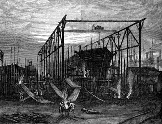 Werften am Tyne, ca. 1880