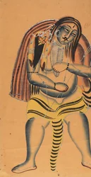 Shiva trägt die Leiche von Sati, ca. 1865-75