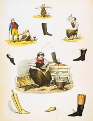 Schuhmacher, um 1845