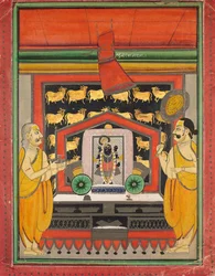 Shri Dvarakanathji von Kankroli Dubarakanathji, Mitte des 19. Jahrhunderts