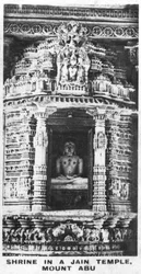 Schrein in einem Jain-Tempel, Mount Abu, Rajasthan, Indien