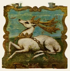 Schild vom Weißen Hirsch, Witley, Surrey, ca. 1750, 1943