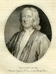 Sir John Leake, britischer Admiral, 18. Jahrhundert