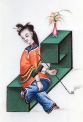 Opium rauchen, Mitte des 19. Jahrhunderts