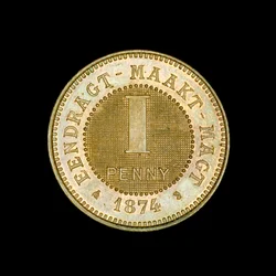 Südafrikanische 1-Penny-Münze