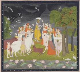 Sri Krsna mit der Flöte