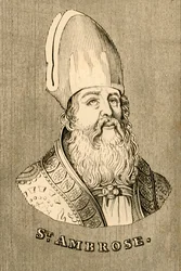 St. Ambrosius, ca. 340-397, 1830