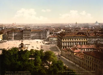 Isaaksplatz, St. Petersburg, Russland, um 1890-1905