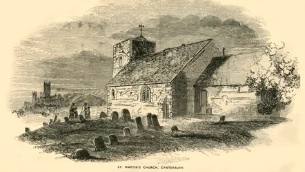 St. Martins Kirche, Canterbury, Kent, ca. 1850