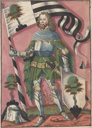 Fahnenträger, zweites Viertel des 16. Jahrhunderts
