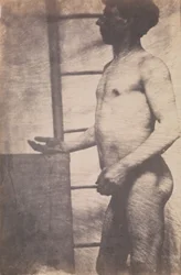 [Stehender männlicher Akt], ca. 1856