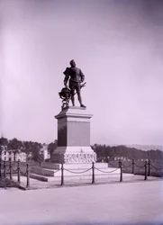 Statue von Francis Drake in Plymouth, Devon, späte 19. bis frühe 20. Jahrhundert