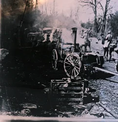 Dampflokomotive, ca. 1914-1918
