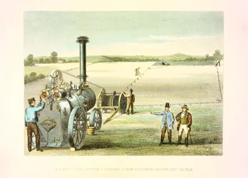 Dampfpflug, ca. 1860