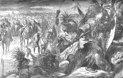 Sturm auf Sekukunis Festung: Sir Garnet Wolseley feuert die Swazies an