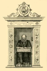 Stows Monument in St. Andrew Undershaft, ca. 1872
