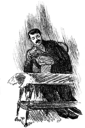 Subjekt geht in einen hypnotischen Trancezustand, 1891