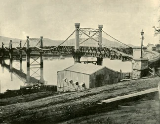 Hängebrücke über den Fitzroy, 1901