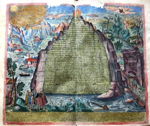 Tabula Smaragdina Smaragdtafel des Hermes Trismegistus, 1609