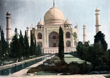 Taj Mahal, Agra, Uttar Pradesh, Indien, um 1890