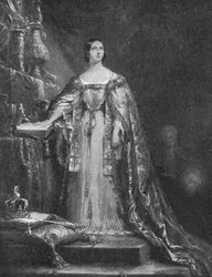 Ablegung des Eides zur Wahrung des protestantischen Glaubens bei ihrer Krönung, 28. Juni 1838, 1901.