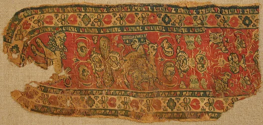 Textilfragment, byzantinisch, 8.-9. Jahrhundert