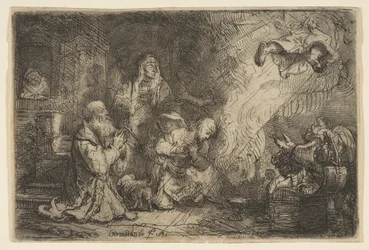 Der Engel verlässt die Familie von Tobias