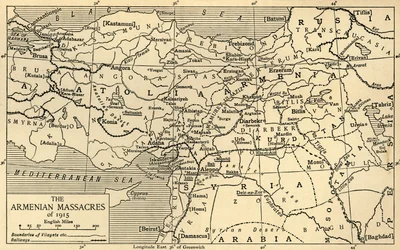 Die armenischen Massaker von 1915, Erster Weltkrieg, ca. 1920