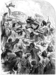 Die Schlacht von Schellenberg, Österreich, 1704, 19. Jahrhundert