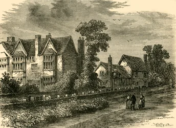 Das Schwarz-Weiß-Haus (1800, ca. 1876)