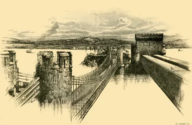 Die Brücken, vom Conway Castle