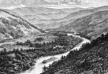 Das Bukhtarma-Tal in den Altai-Bergen, 1895