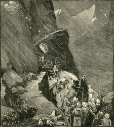 Die Karthager überqueren die Alpen, 1890