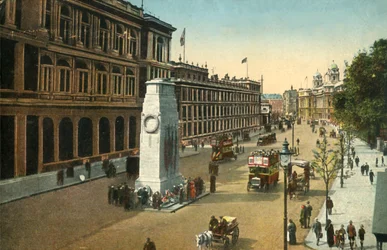 Das Kenotaph, Whitehall, London, um 1920