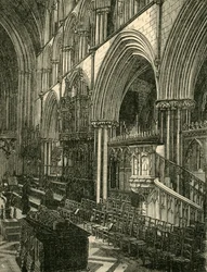 Der Chor der Worcester Kathedrale, 1898