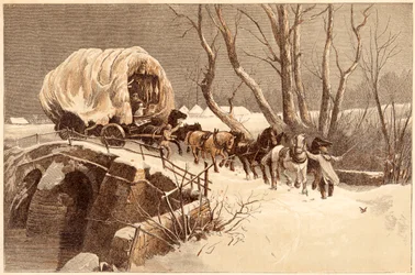 Der Weihnachtswagen, 1866