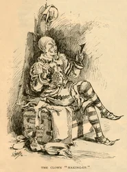 Der Clown beim Schminken, 1882