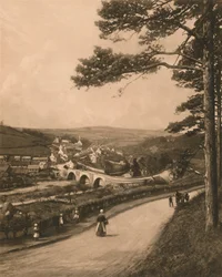Der Clyde bei Kirkfieldbank, von den Braes in der Nähe von Lanark, 1902